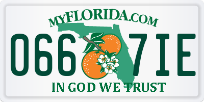 FL license plate 0667IE