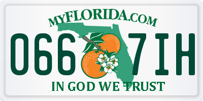 FL license plate 0667IH