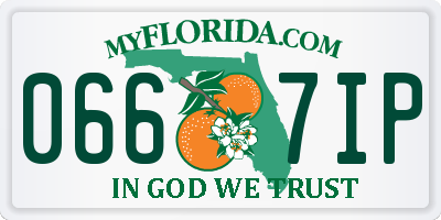 FL license plate 0667IP