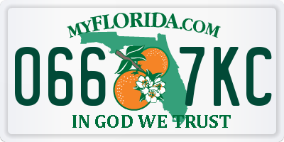 FL license plate 0667KC