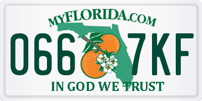 FL license plate 0667KF