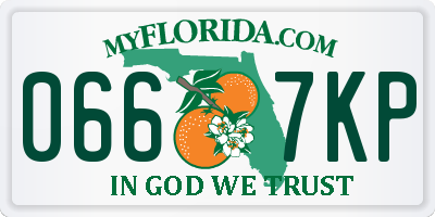 FL license plate 0667KP