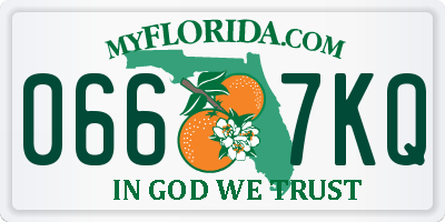 FL license plate 0667KQ