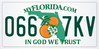 FL license plate 0667KV