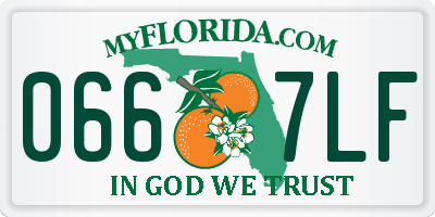 FL license plate 0667LF