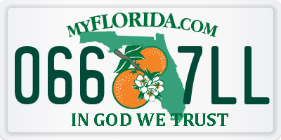 FL license plate 0667LL