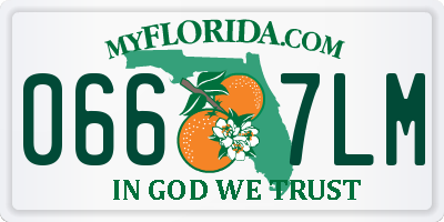 FL license plate 0667LM