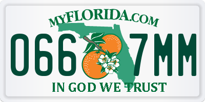 FL license plate 0667MM