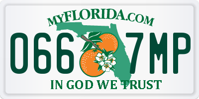 FL license plate 0667MP