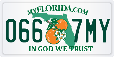 FL license plate 0667MY