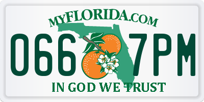 FL license plate 0667PM