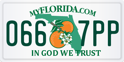 FL license plate 0667PP