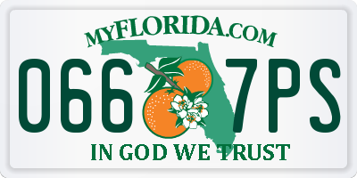 FL license plate 0667PS