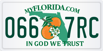 FL license plate 0667RC
