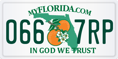 FL license plate 0667RP