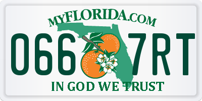 FL license plate 0667RT