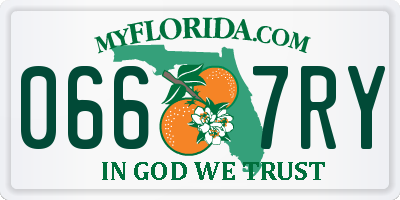 FL license plate 0667RY