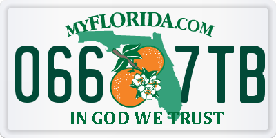 FL license plate 0667TB