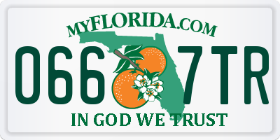 FL license plate 0667TR
