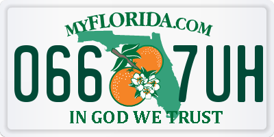 FL license plate 0667UH