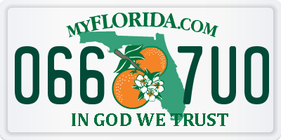 FL license plate 0667UO