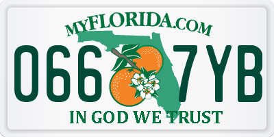 FL license plate 0667YB