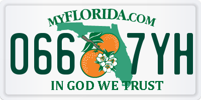 FL license plate 0667YH