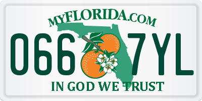 FL license plate 0667YL