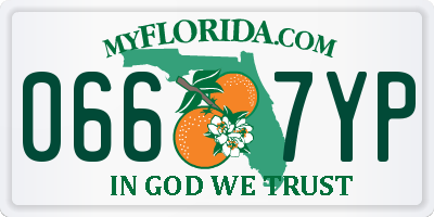 FL license plate 0667YP