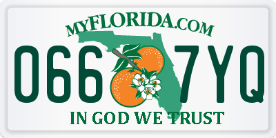 FL license plate 0667YQ