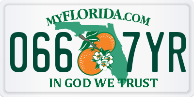 FL license plate 0667YR