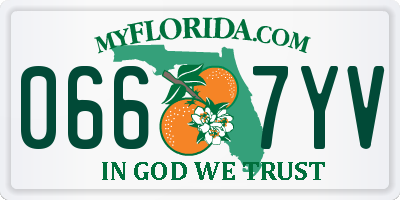 FL license plate 0667YV