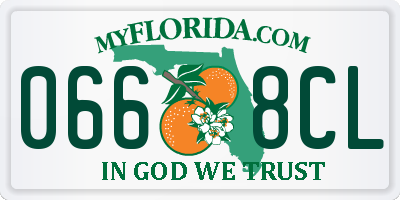 FL license plate 0668CL