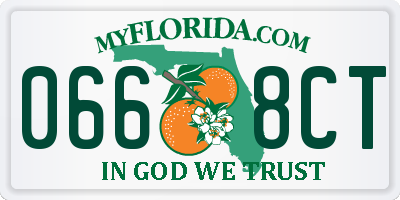 FL license plate 0668CT