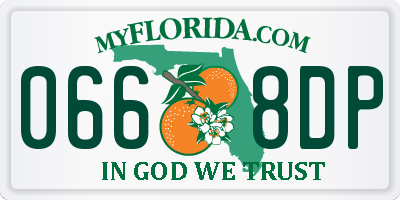 FL license plate 0668DP