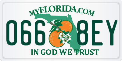 FL license plate 0668EY