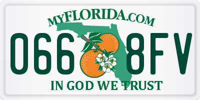 FL license plate 0668FV