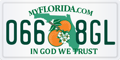 FL license plate 0668GL