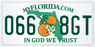 FL license plate 0668GT