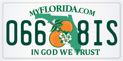 FL license plate 0668IS