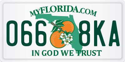 FL license plate 0668KA