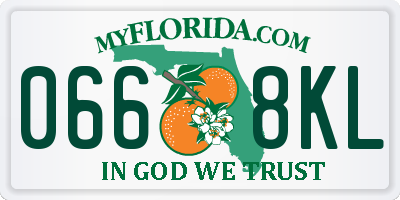 FL license plate 0668KL