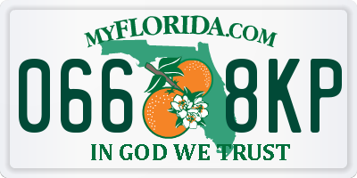 FL license plate 0668KP