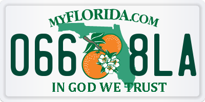 FL license plate 0668LA