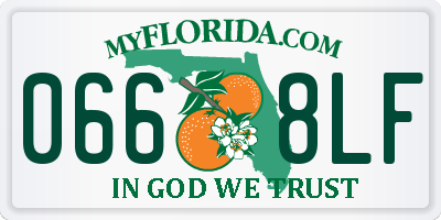 FL license plate 0668LF
