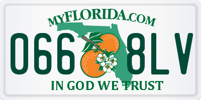 FL license plate 0668LV