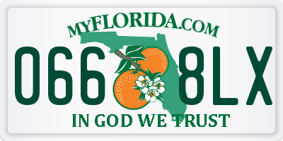 FL license plate 0668LX