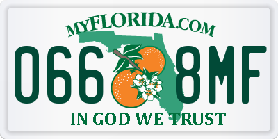 FL license plate 0668MF