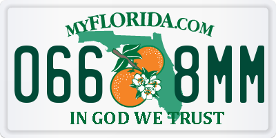 FL license plate 0668MM
