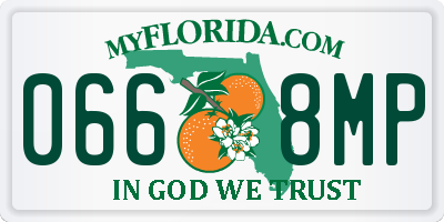 FL license plate 0668MP